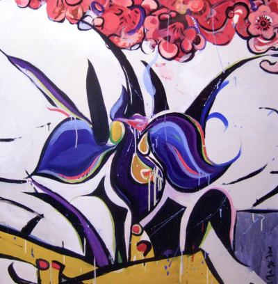 Photo of painting by the artist